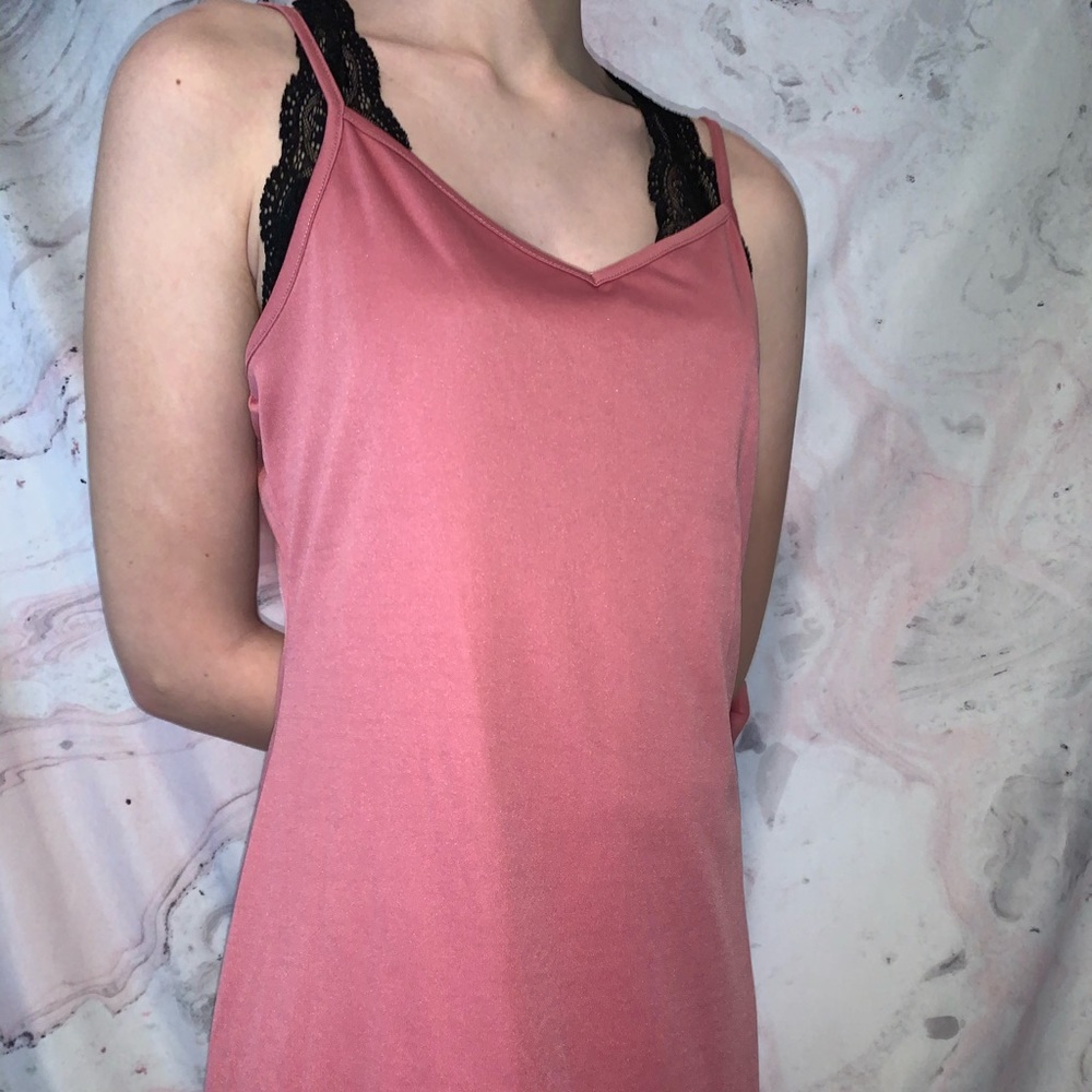 pink slip dress